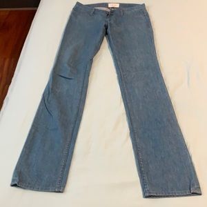 ⚔️ Habitual light denim 34” skinny straight back pocket iron cross detail jeans